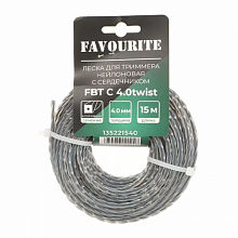Леска для триммера FBT С 4,0 twist квадрат витой FAVOURITE
