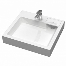 Раковина над стиральной машиной V62D1 Энигма 600х550х110 белая (2 кронштейна)