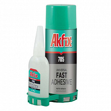 Клей двухкомпонентный 25г+100мл Экстра сила AKFIX №705 