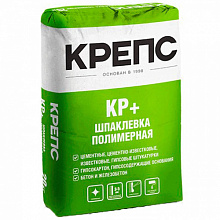 КРЕПС КР ПЛЮС шпаклевка финишная полимерная белая 20 кг