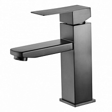 Смеситель для умывальника ORRA AV6110GM монолитный цвет оружейная сталь 