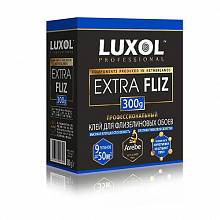 Клей обойный LUXOL EXTRA FLIZ для всех видов флизелиновых обоев, пакет в картонной коробке, 500г 