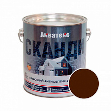 Акватекс СКАНДИ кроющий антисептик для дерева лакрица 2,5л