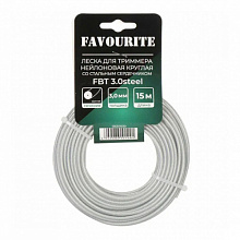 Леска для триммера FBT 3.0*15 круглый со стальным сердечником FAVOURITE