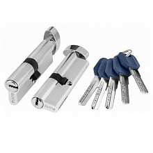 Механизм цилиндр S-Locked Z-402/90 CP хром ключ-вертушка