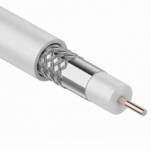 Кабель RG -6/32 телев. белый (100м)