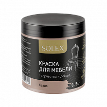 Краска в/д для мебели SOLEX 0,75л какао