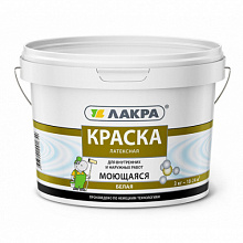 ВД Лакра моющаяся латексная белая матовая 3 кг