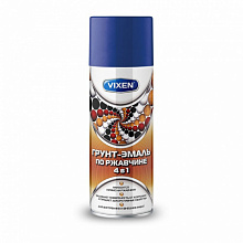 Аэрозоль VIXEN грунт-эмаль по ржавчине 4в 1 сигнальный синий 520 ml